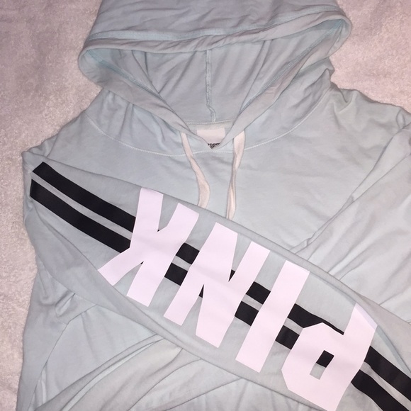 PINK long sleeved shirt with hood - Picture 2 of 5